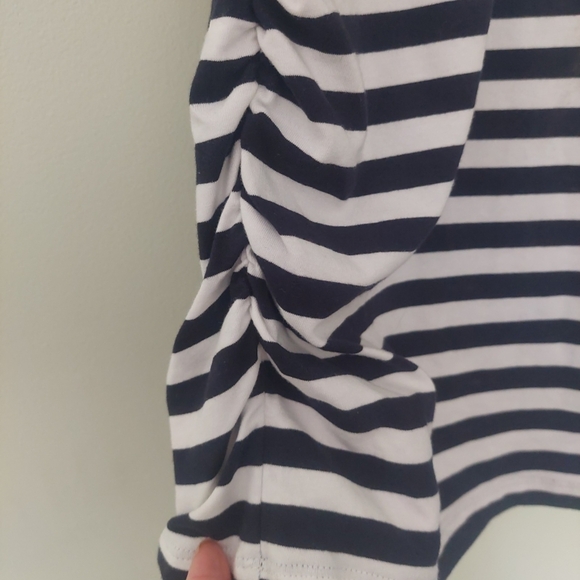 NWT Michael Kors Navy and White Striped Top - Picture 3 of 5